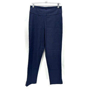 Ritva Falla Eeva Slit Pants FR 36 Blue Ankle US XS Quiet Luxury Caspule Prep NWT